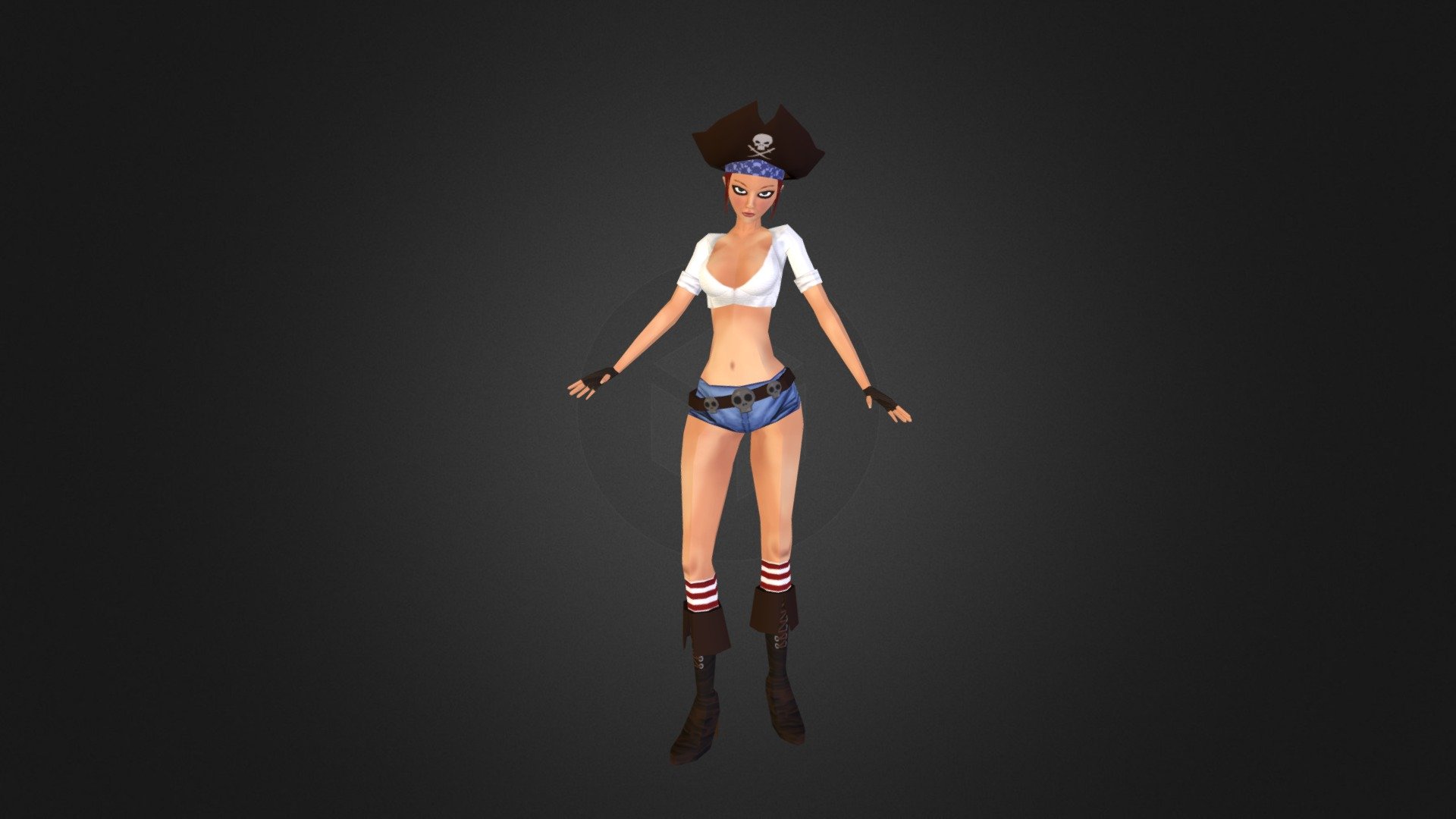 The Pirate Girl 3d model