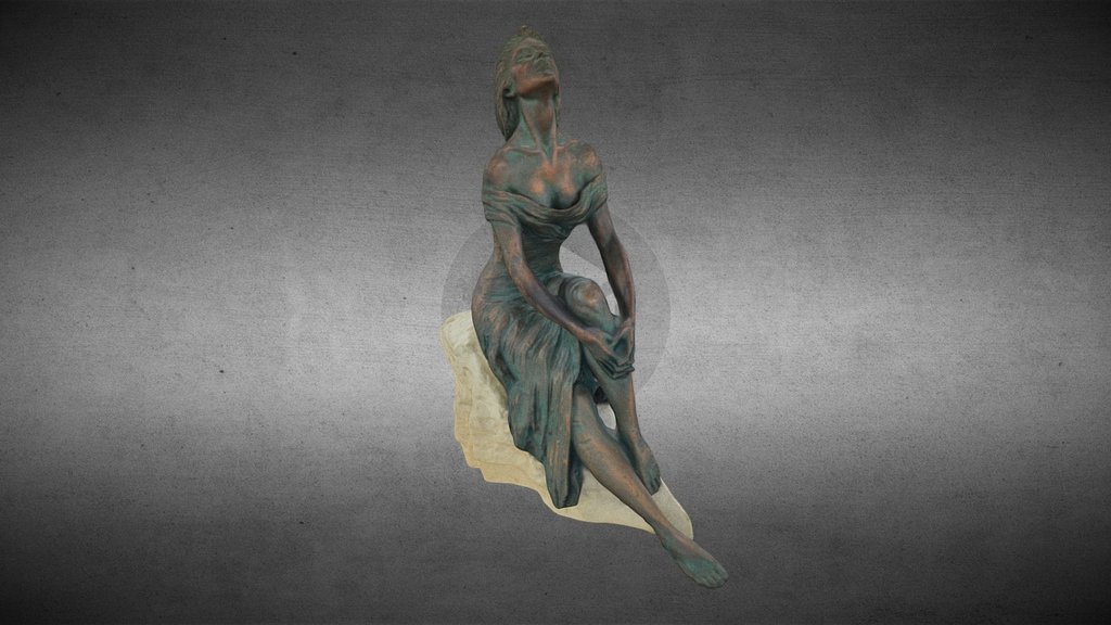 Estatua de mujer 3d model