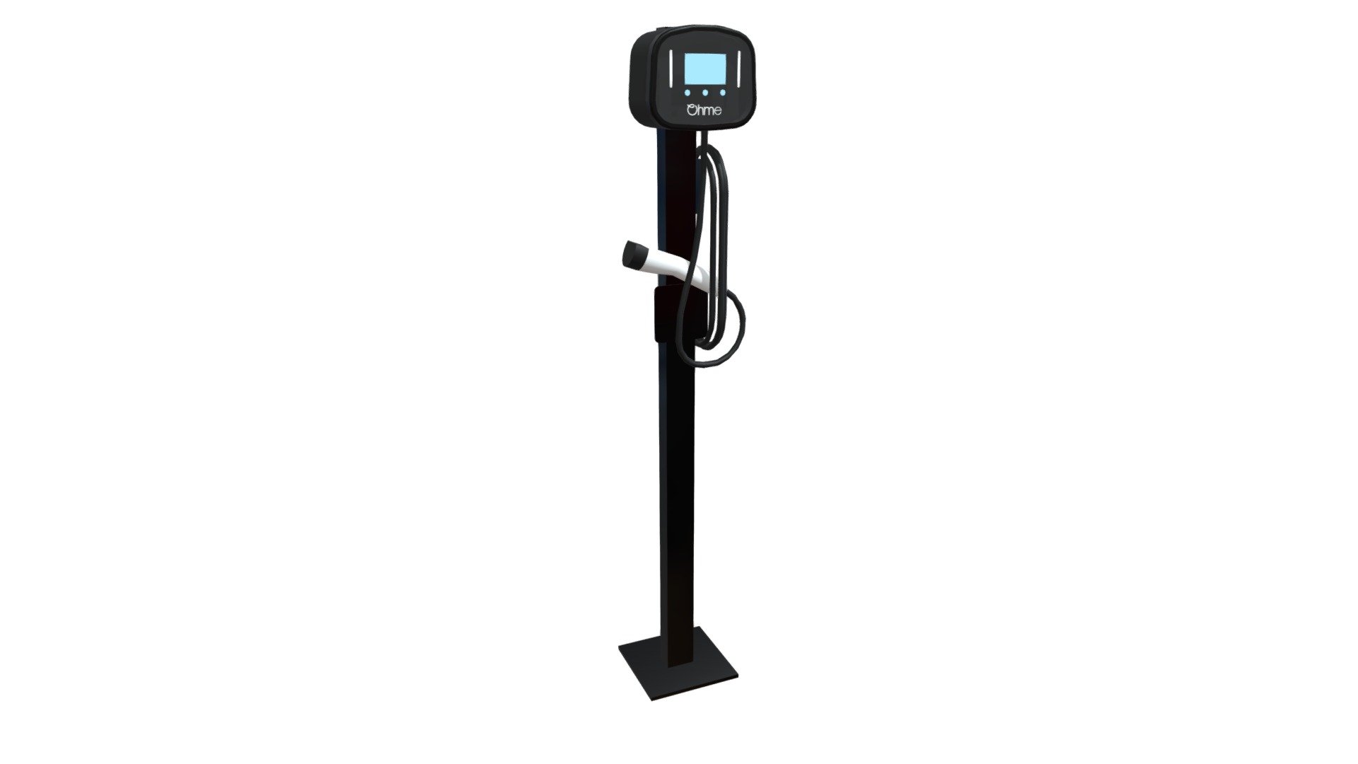 Ohme EV Charger Home Pro Pole Mounted 3d model