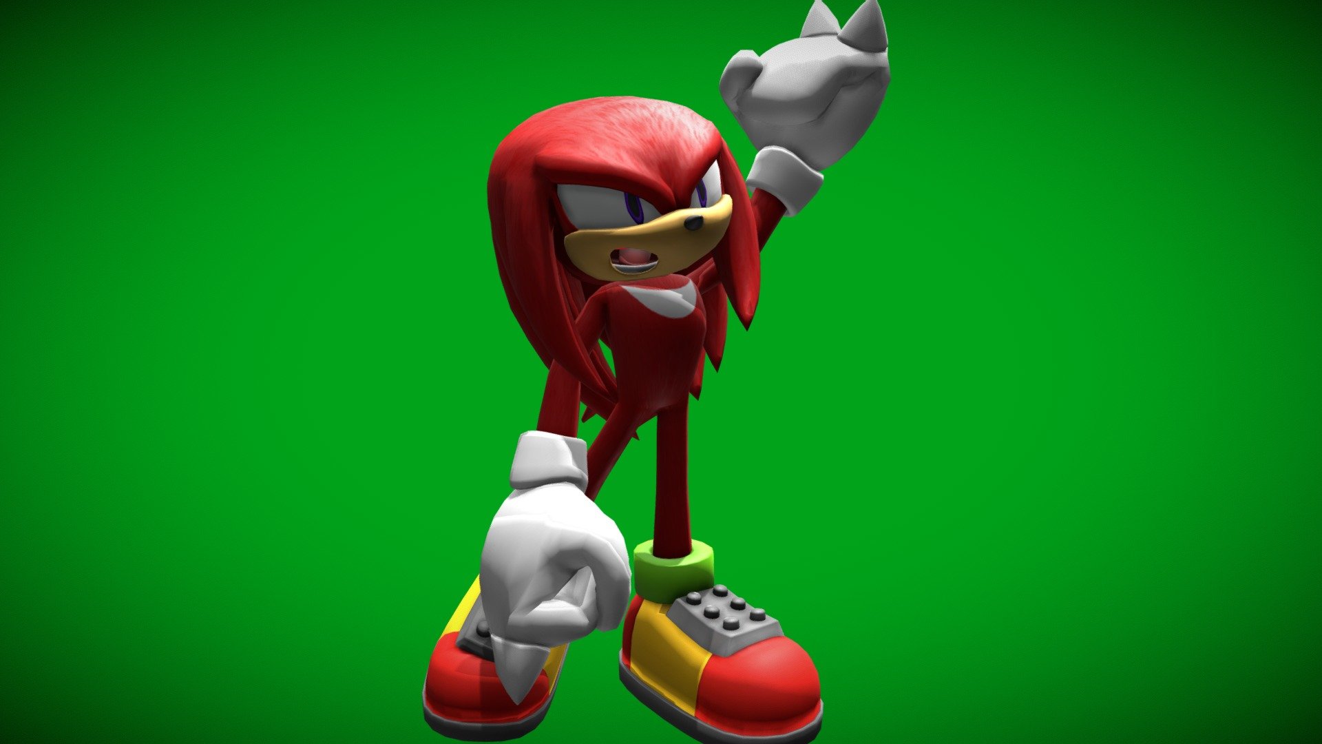 knuckles the echidna 3d model