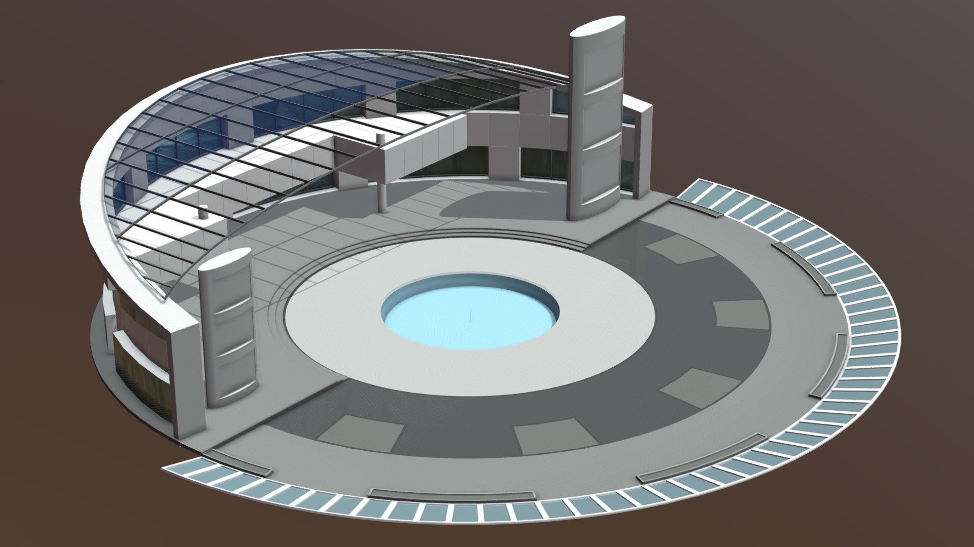 Building Entrance 3d model