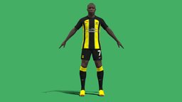 3D Rigged NGolo Kante Al-Ittihad 2024