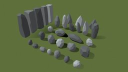 Rocks Low Poly Starter Pack