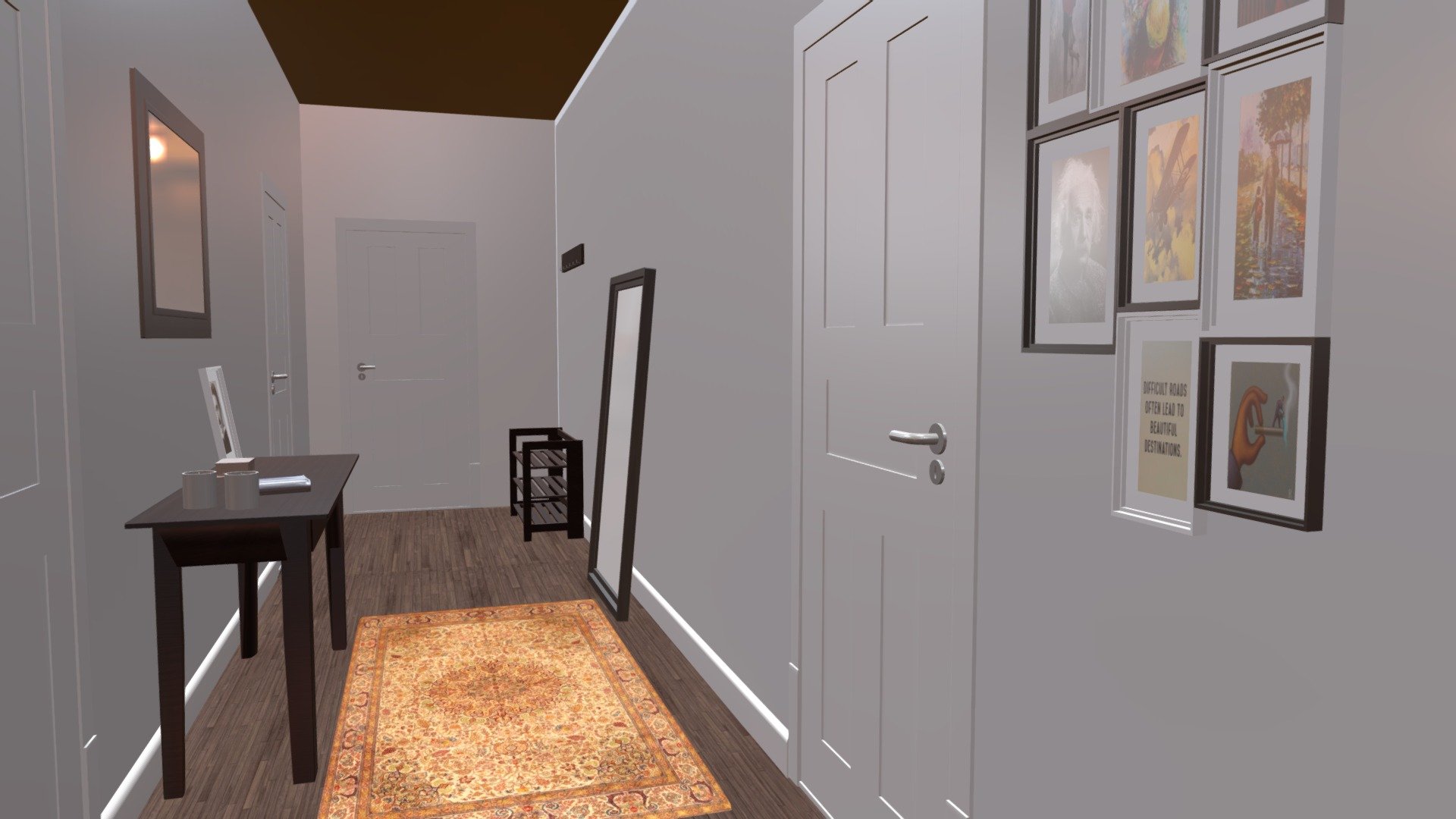 Hallway 3d model