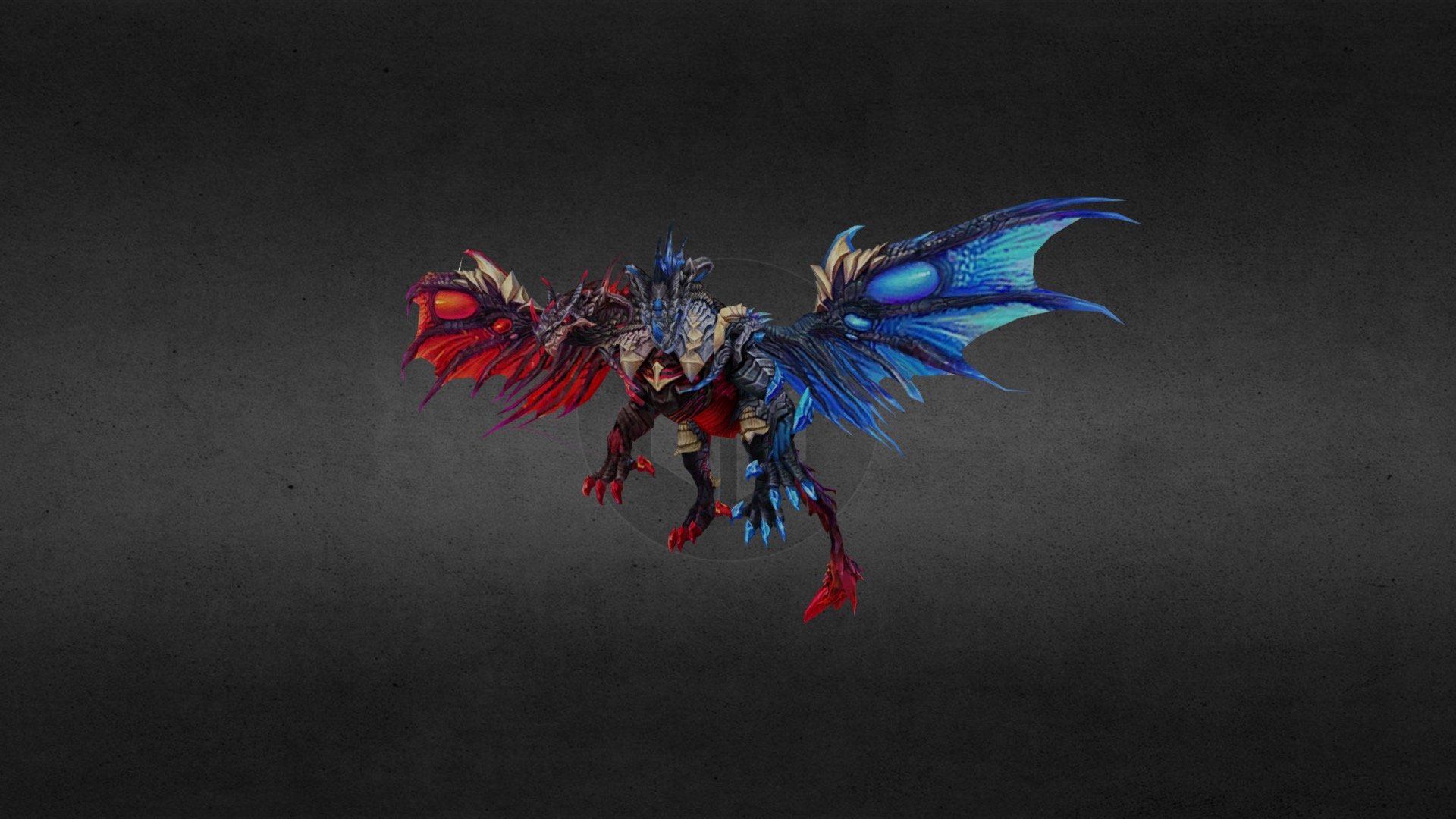 Twin Dragon 3d model