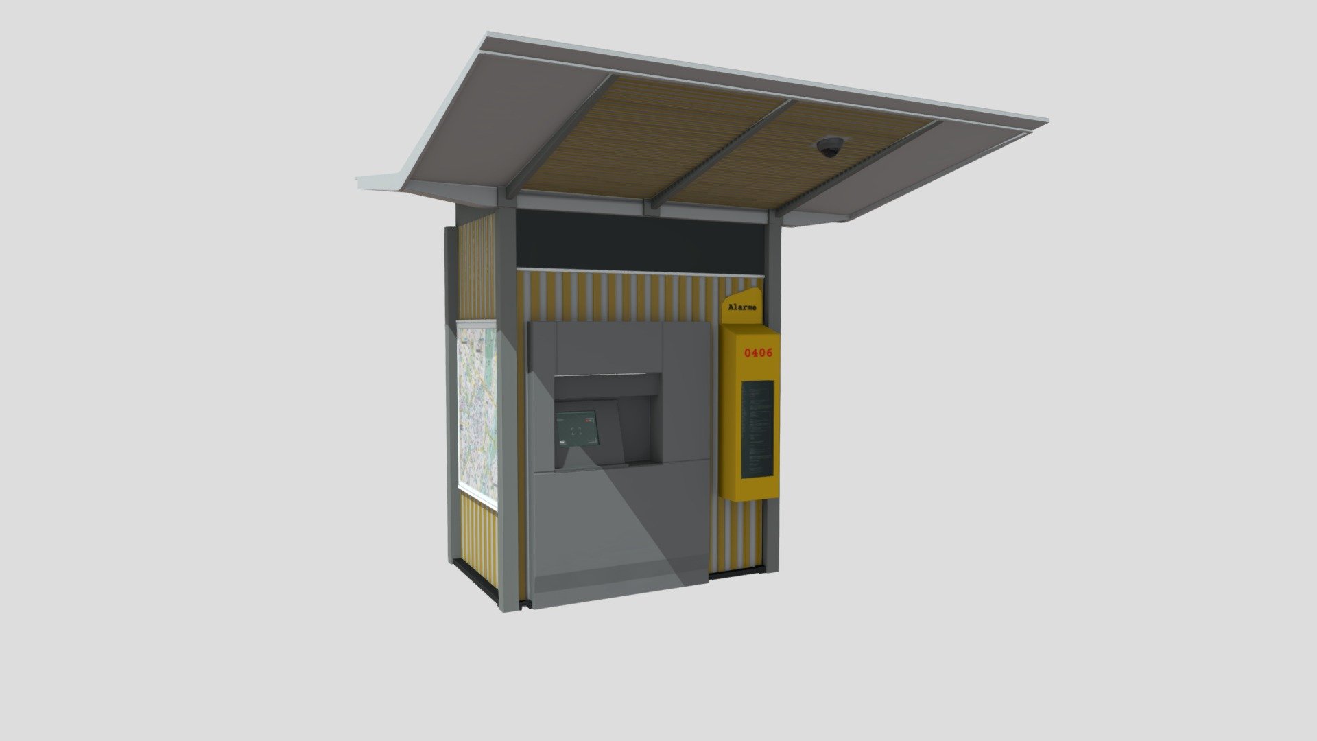 Booth_ATM 3d model