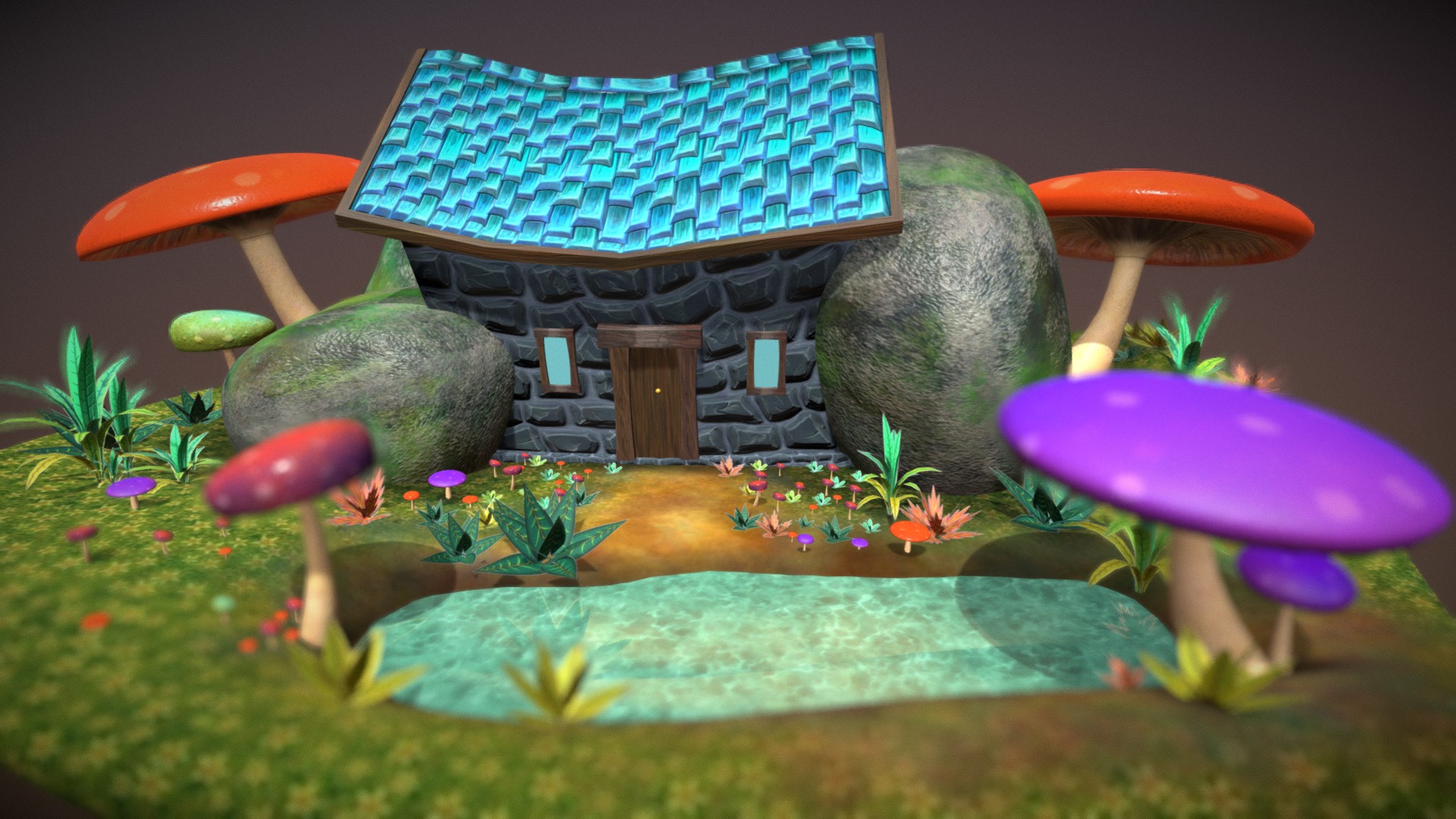 Mashroom Land 3d model