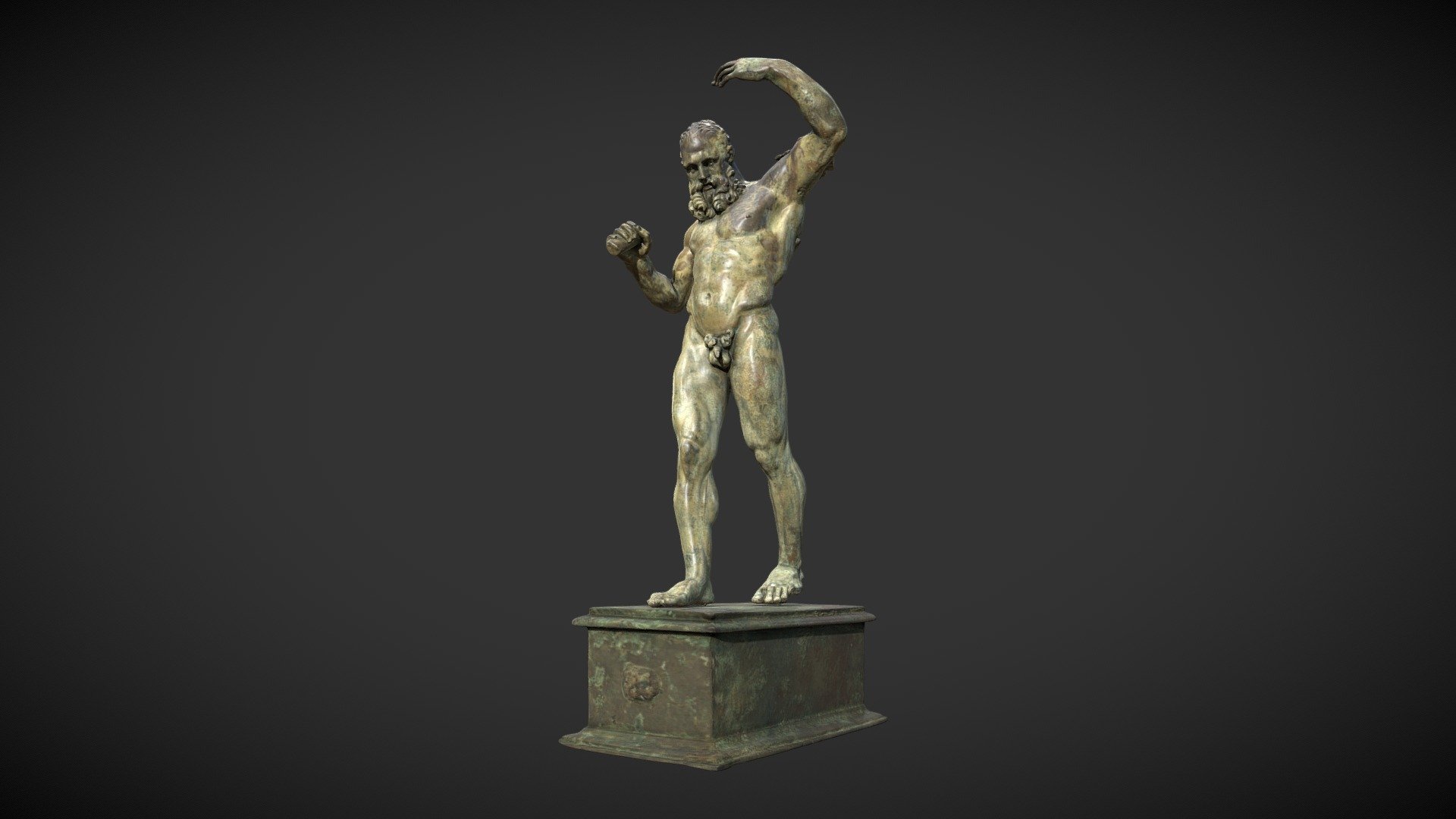 Statuette d’Hercule 3d model