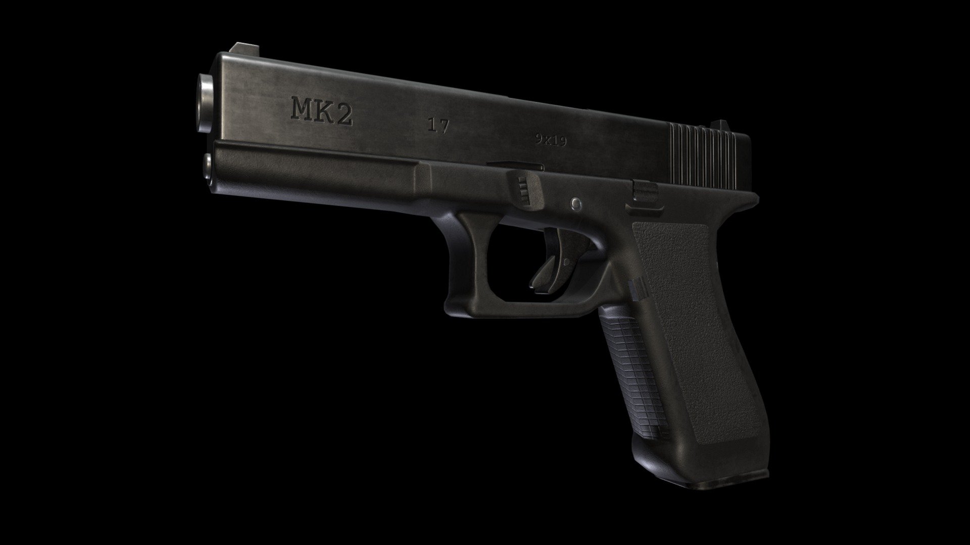 9mm Pistol 3d model