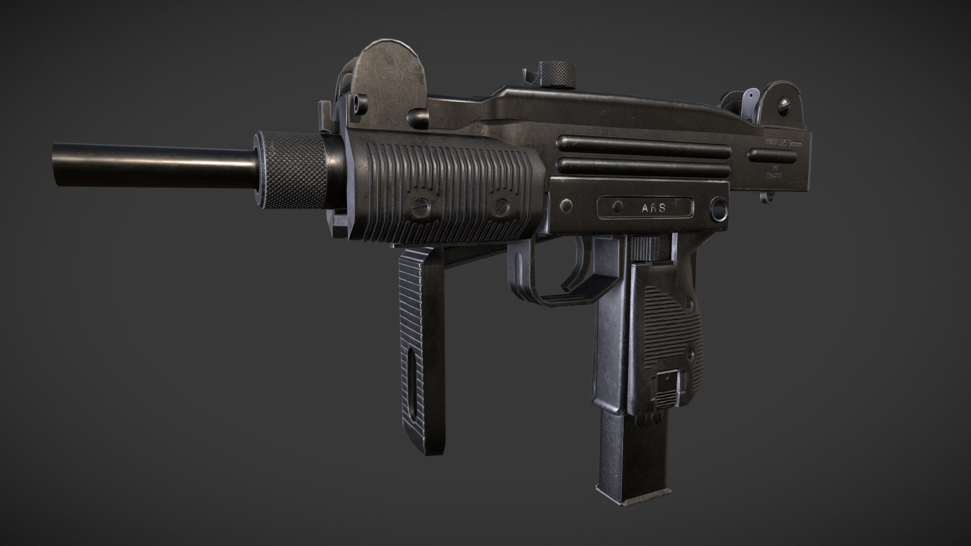 Mini Uzi 3d model