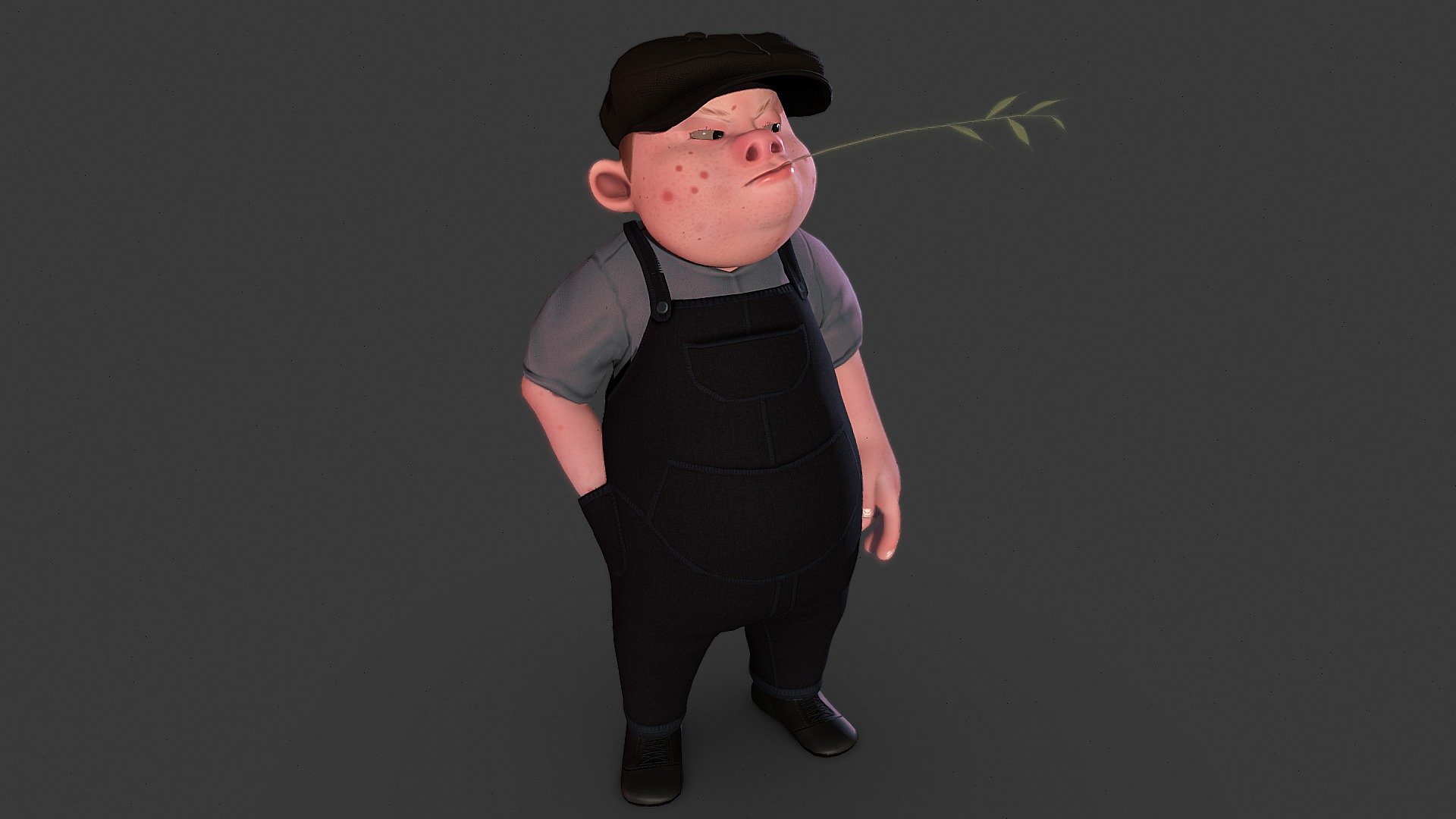 Farmer Kid 3d model