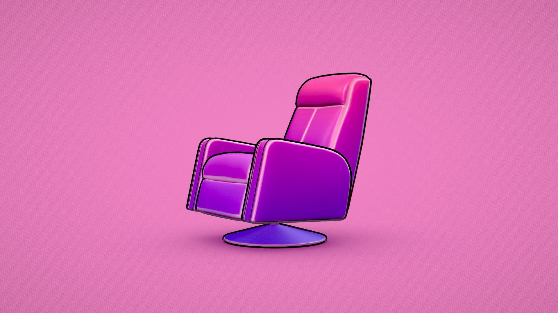 Stylized Chair 3d model