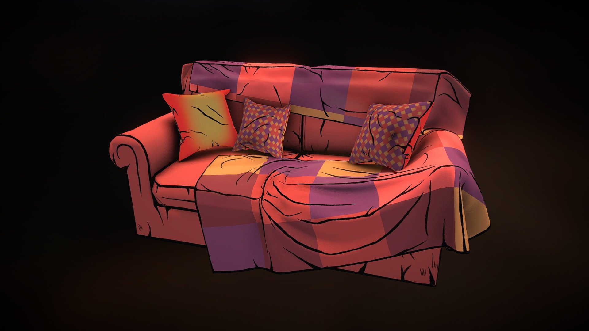 Robinson Sofa 3d model