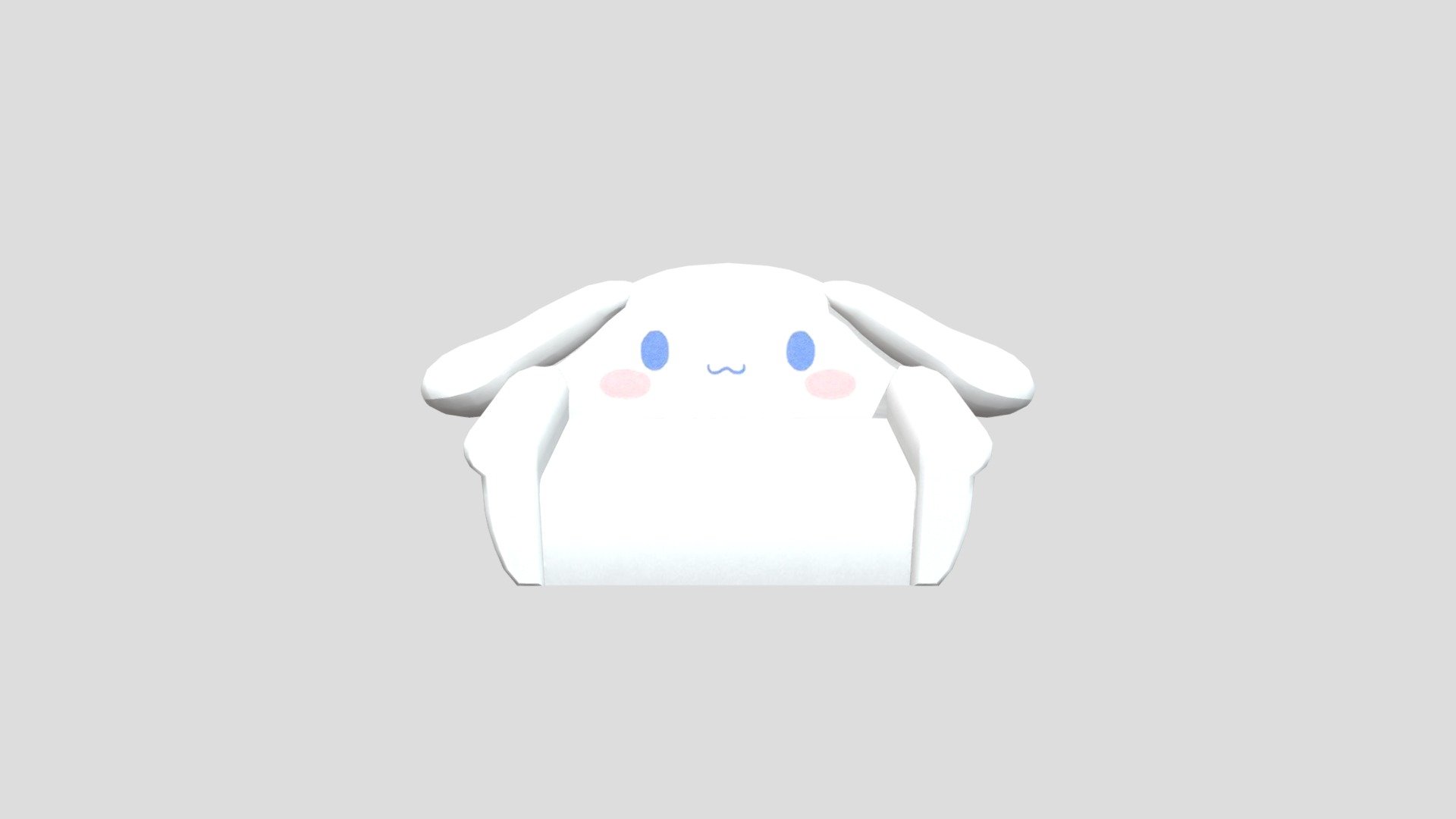 Sanrio Cinnamoroll Loveseat 3d model