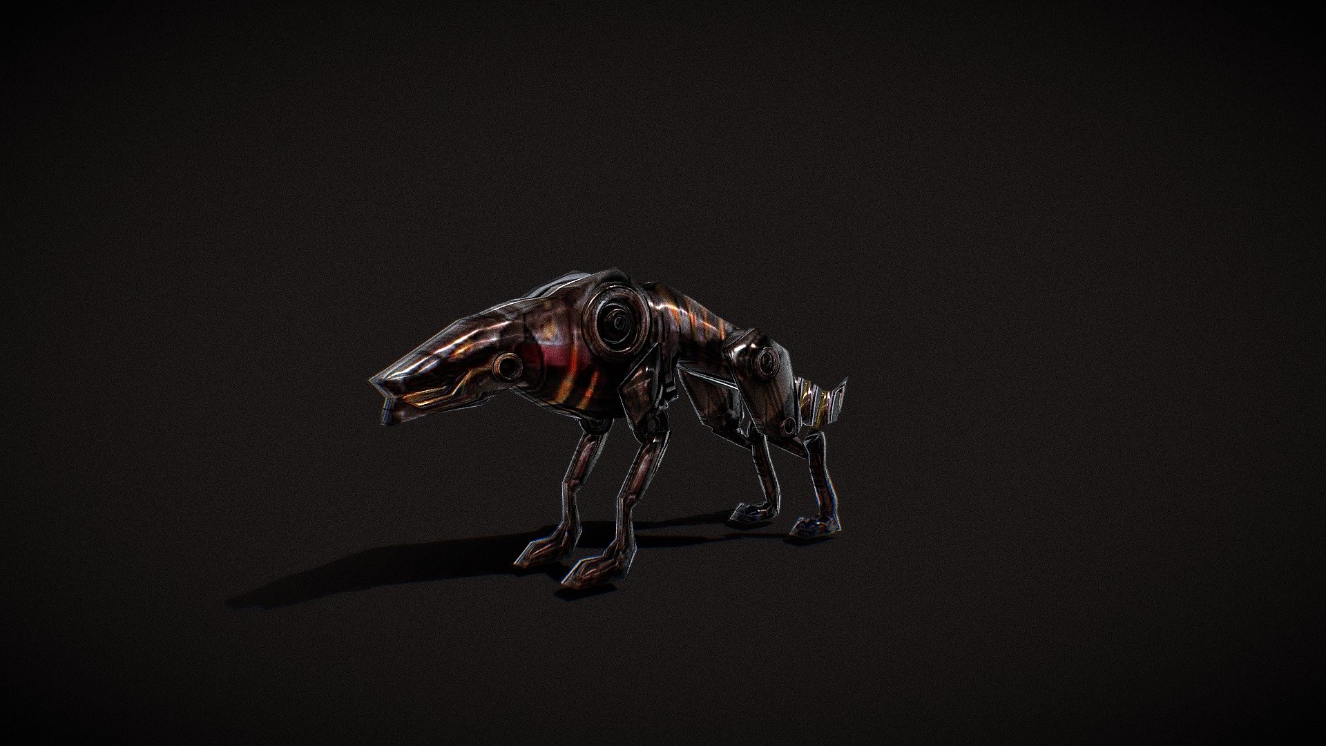 Robo-wolf 3d model