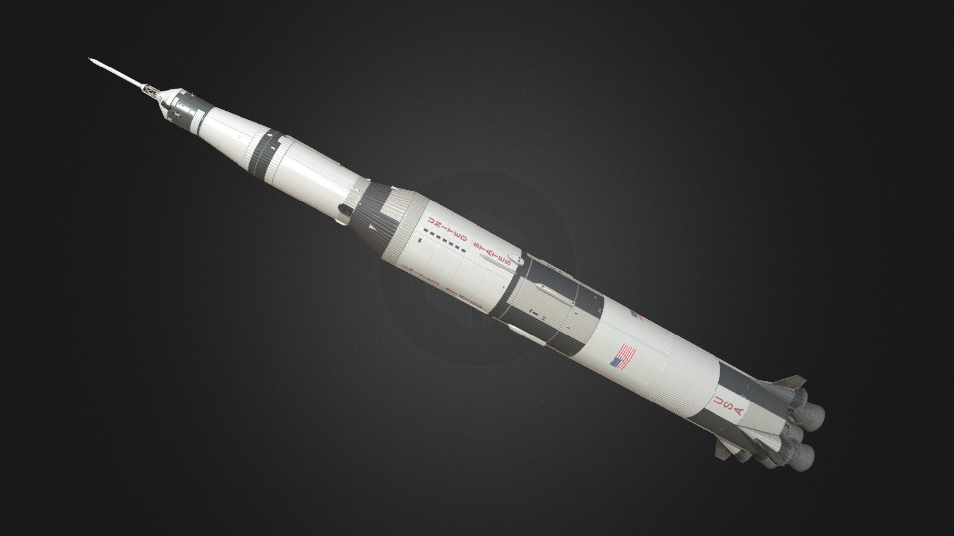 Saturn V Spacecraft 3d model