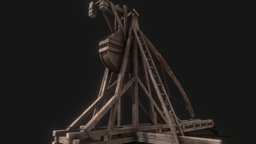 PBR Trebuchet (Animated)