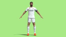 T-Pose Rigged Nacho Fernandez Real Madrid 23-24