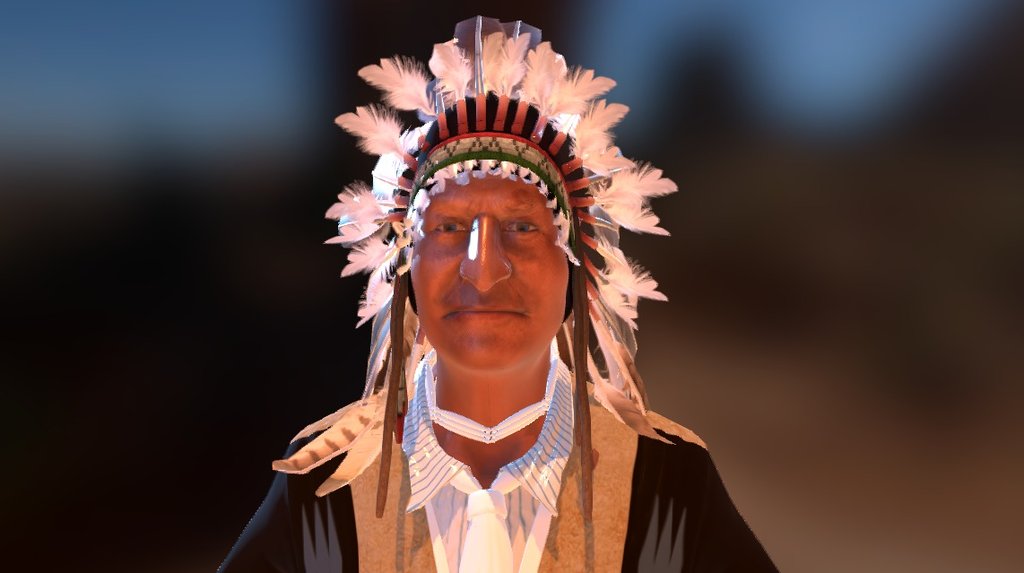 Native American 3d model