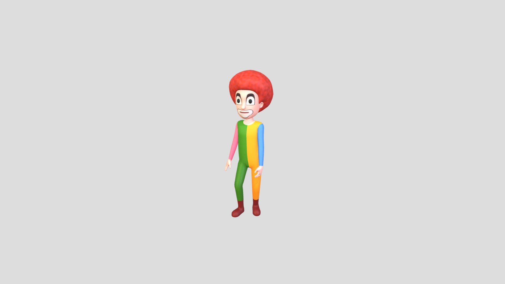 Character173 Rigged Clown 3d model