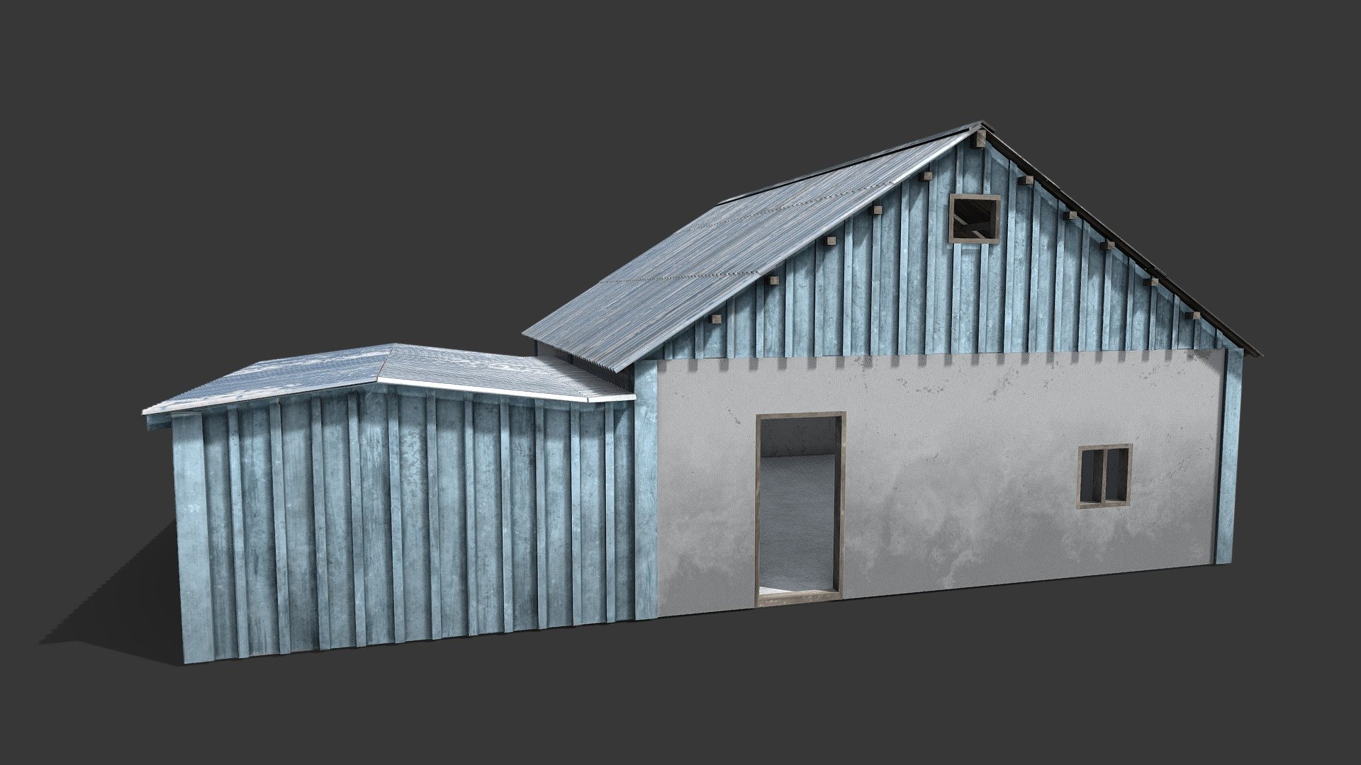 Blue House 3d model