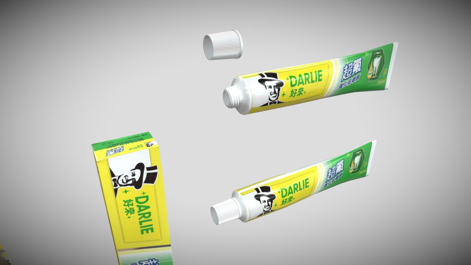 DARLIE好來(黑人牙膏) toothpaste 3d model