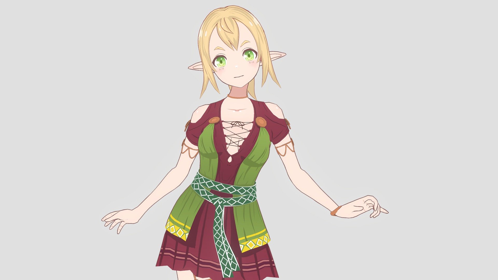 Elf Girl 3d model