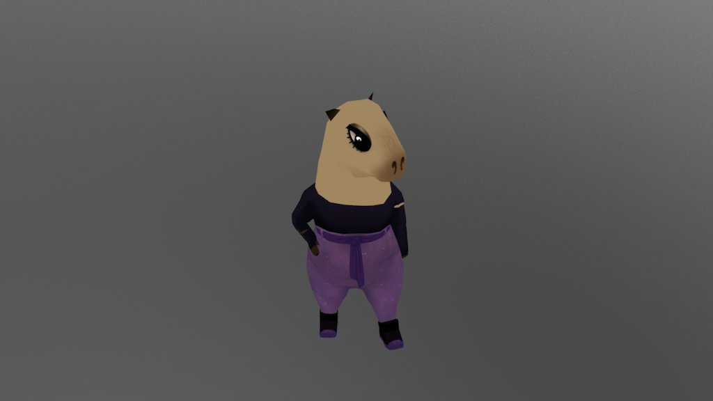 Capybara 3d model