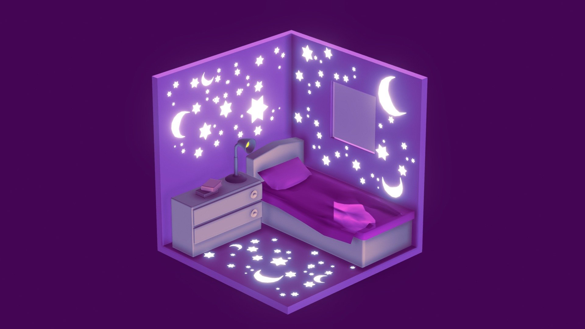 Isometric Room 3d model