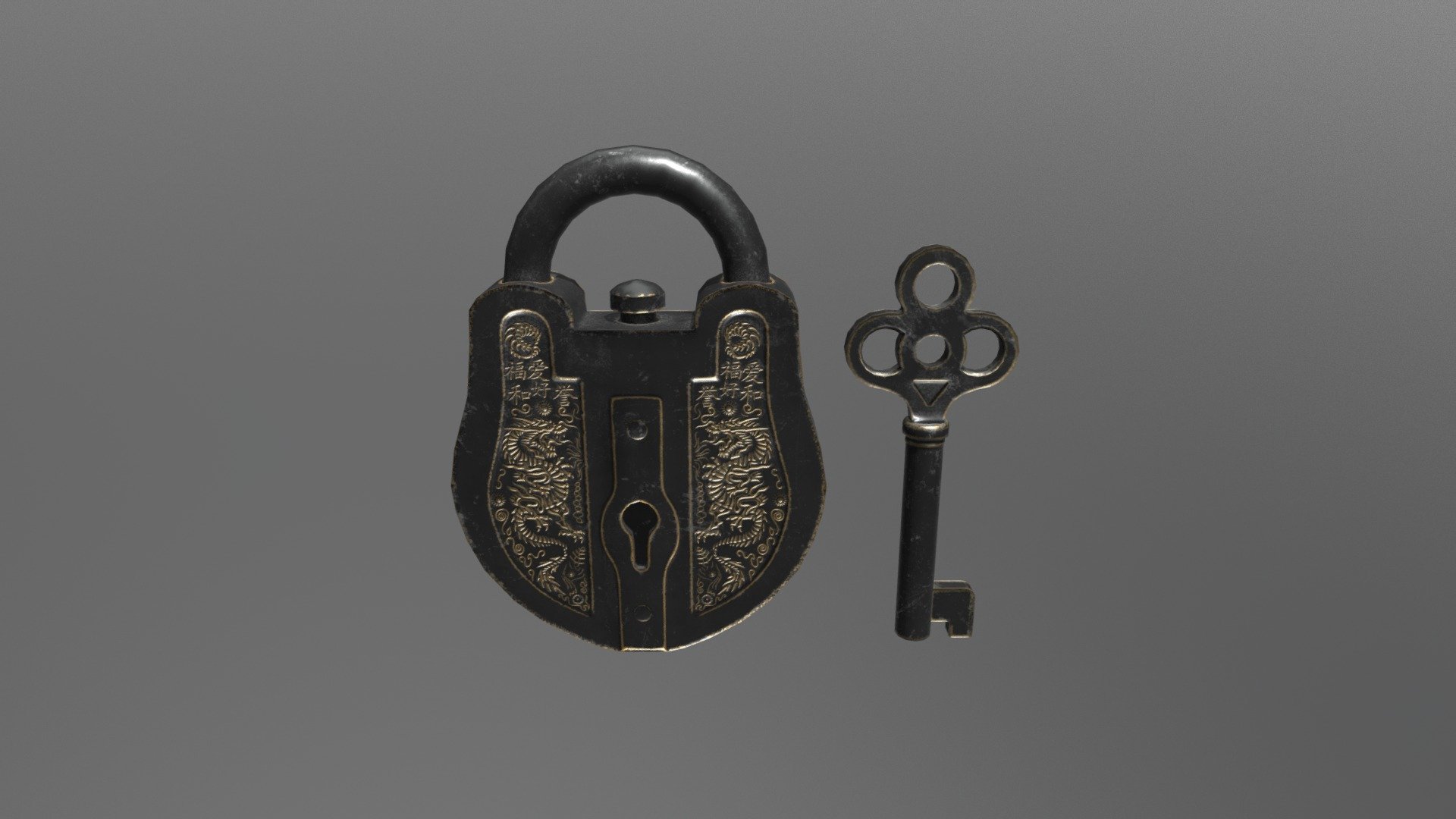 ANCIENT LOCK 3d model