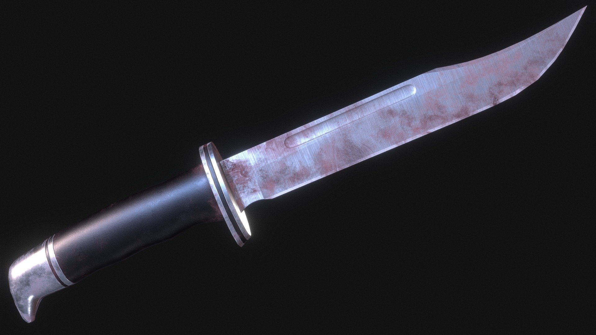 ghost face knife 3d model