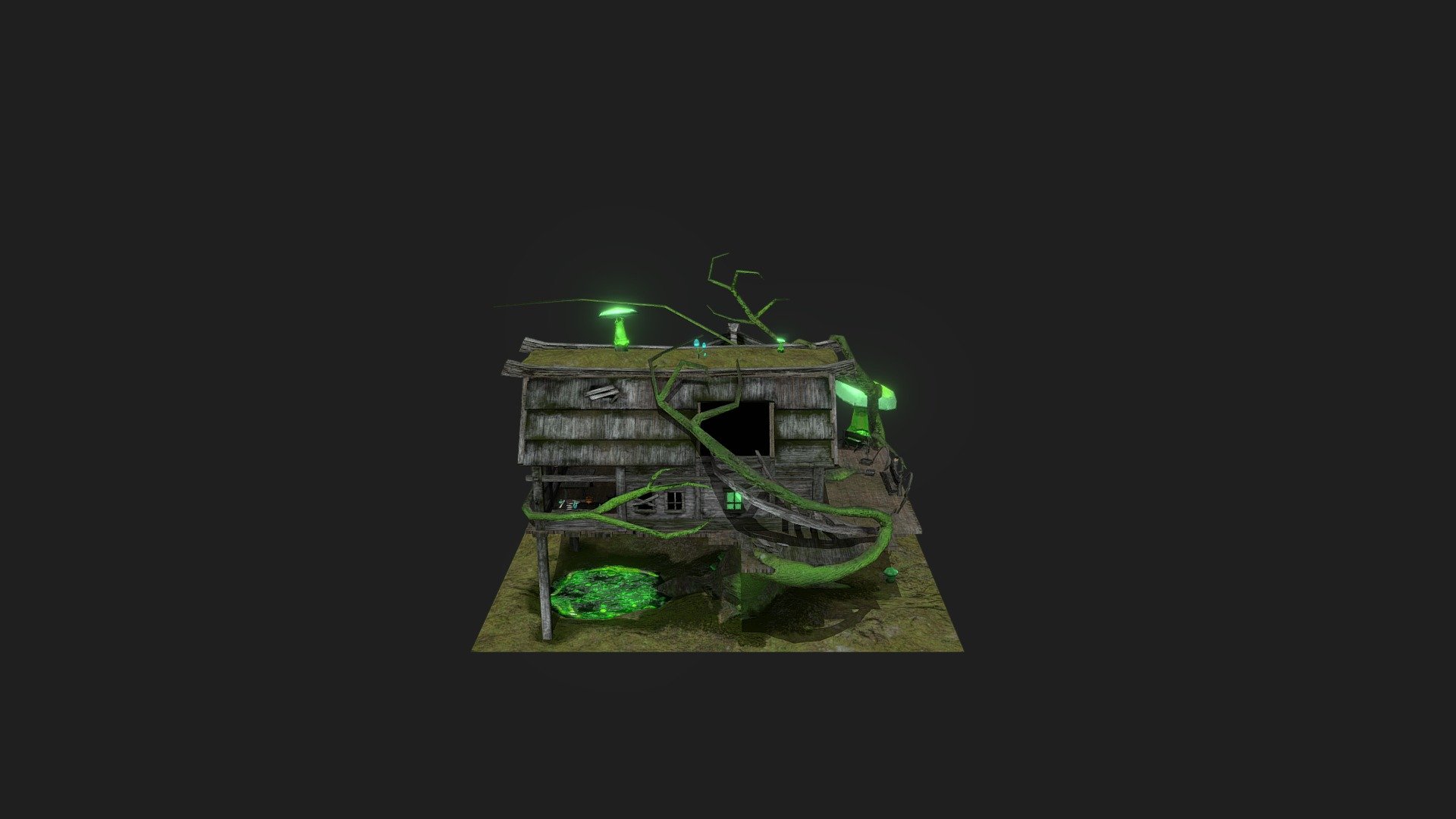 Infected Tree House 3d model