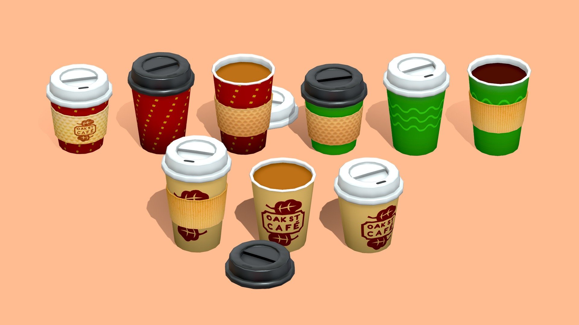 Takeout Coffee 3d model