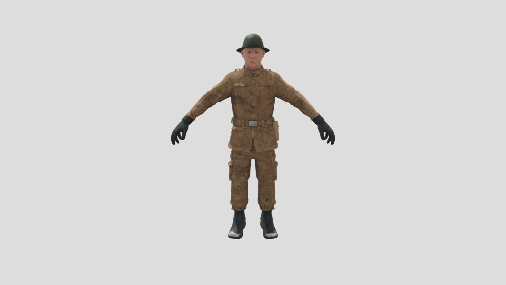 Army guy 3d model