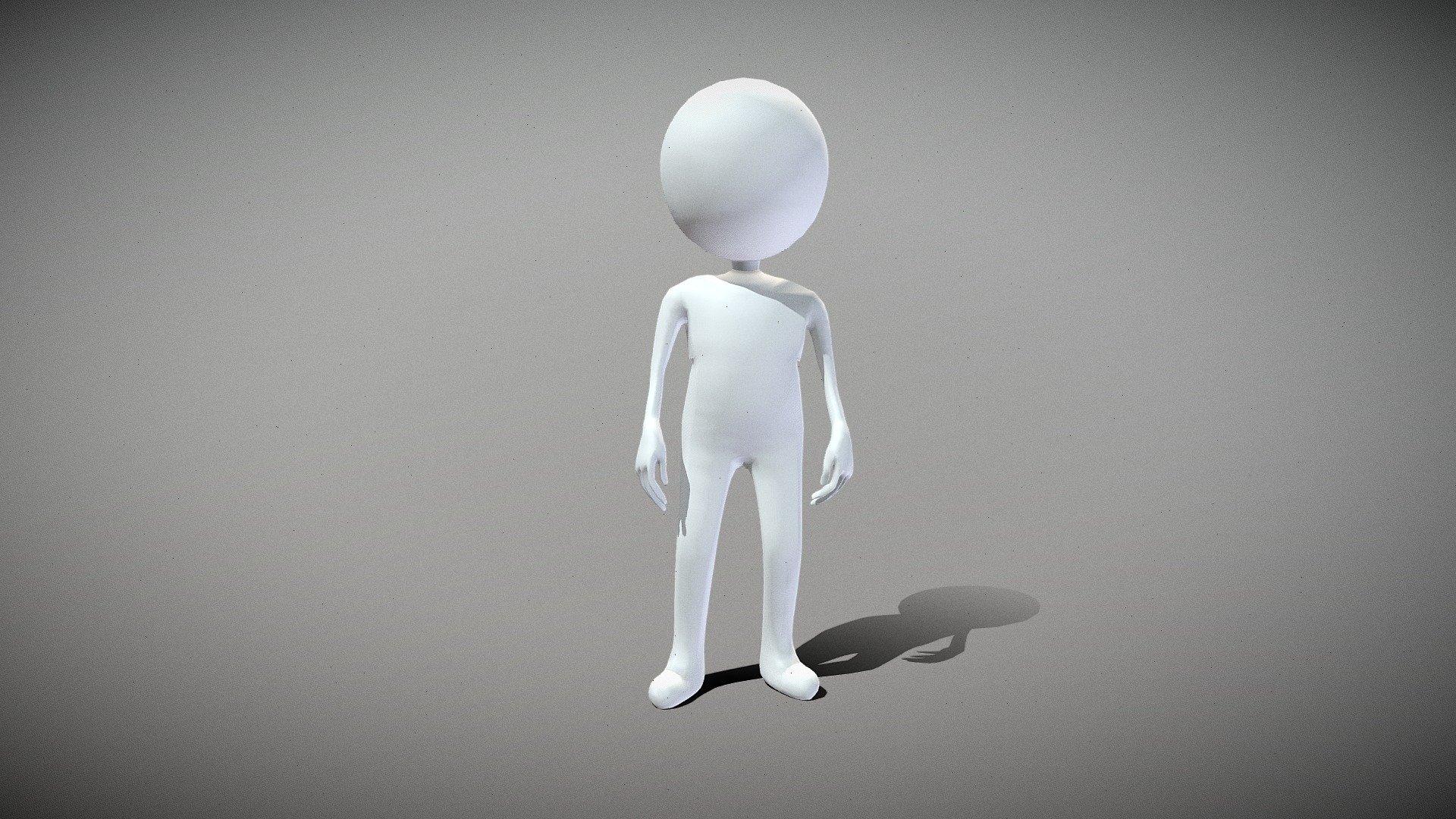 Hyper Casual Character 3d model