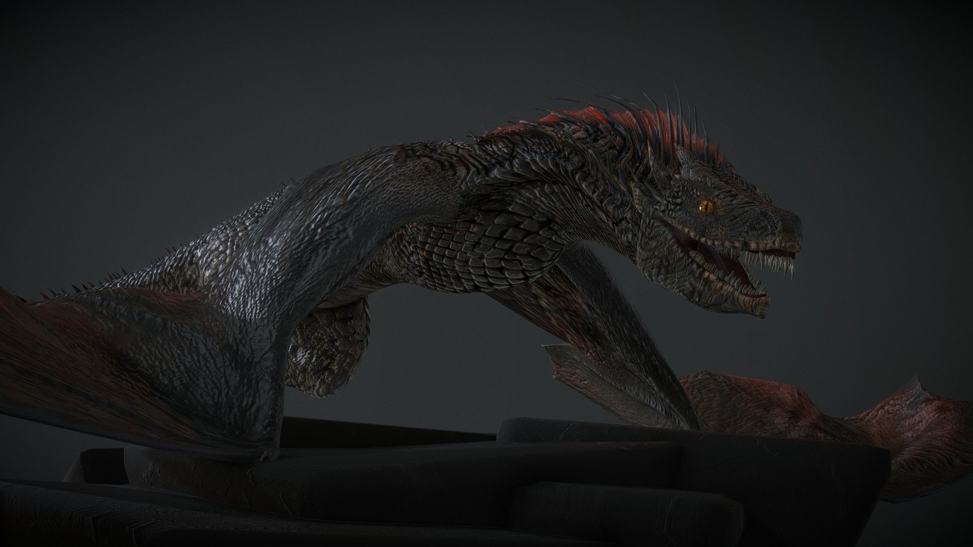 Drogon GoT 3d model