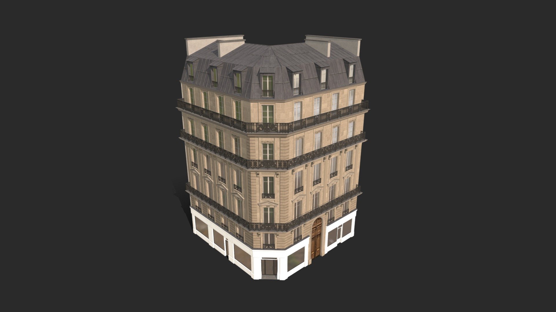 Parisian Corner 01 3d model