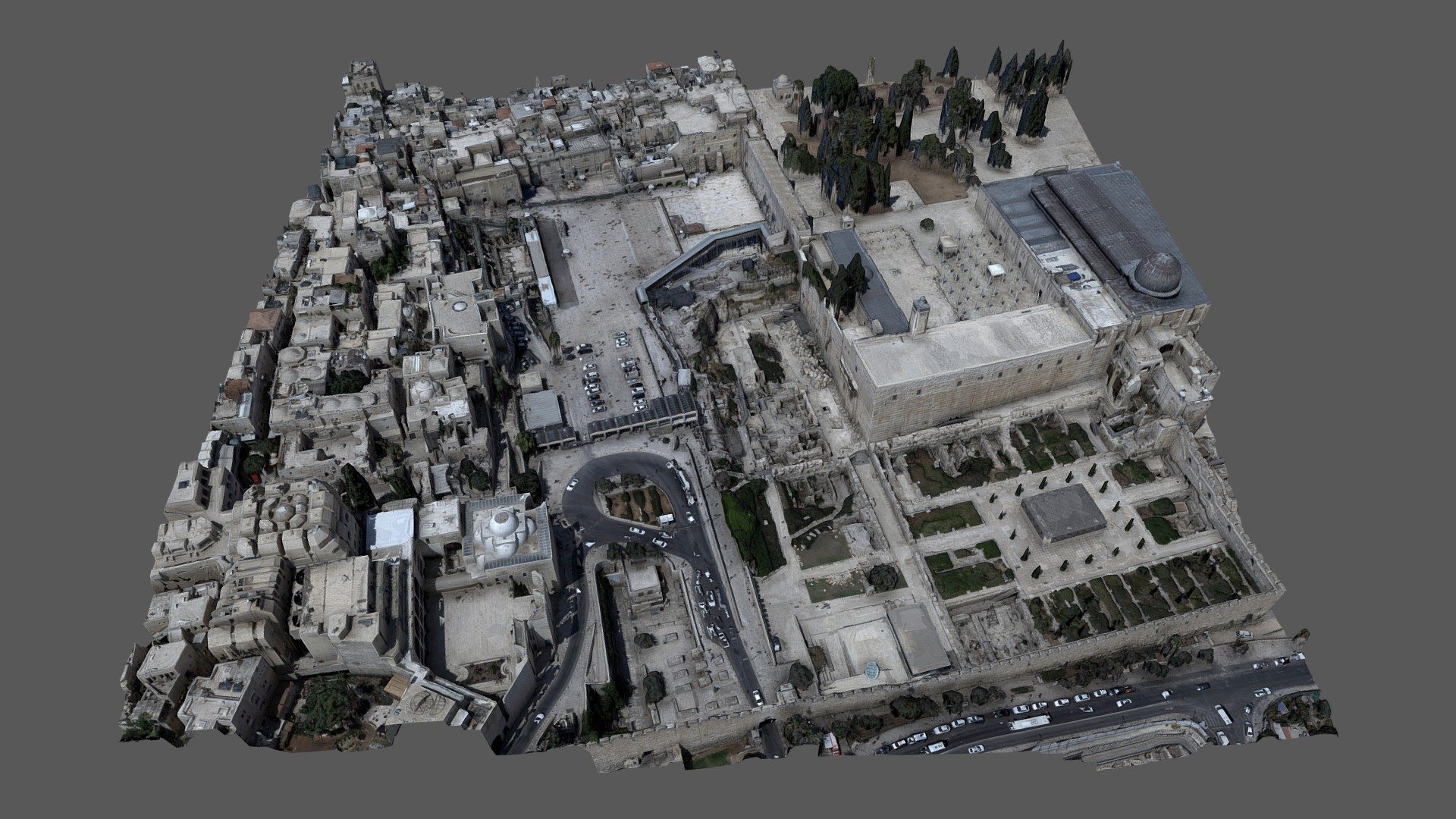 Western wall 3d model