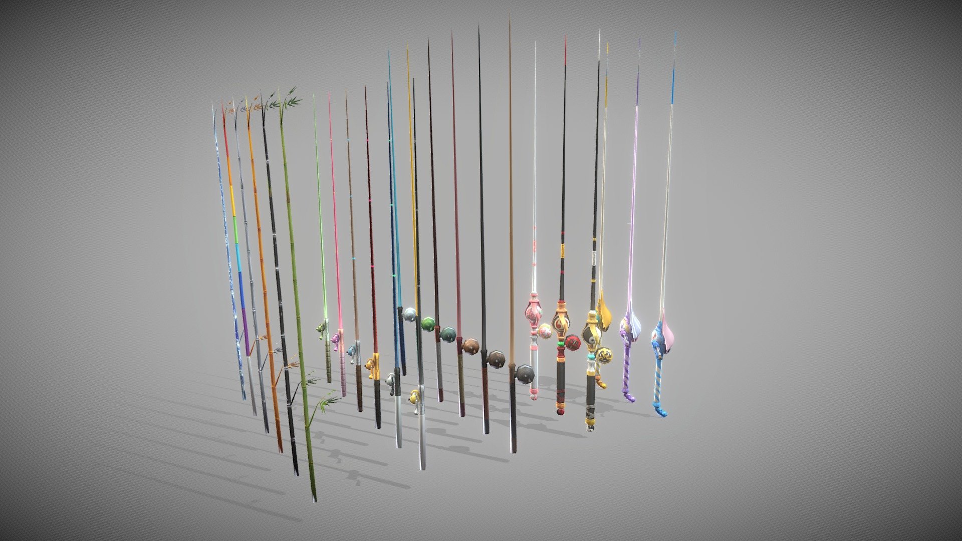 Fishing Rods 3d model