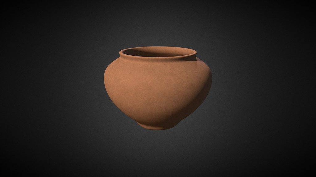 Vasija de barro/Clay pot 3d model