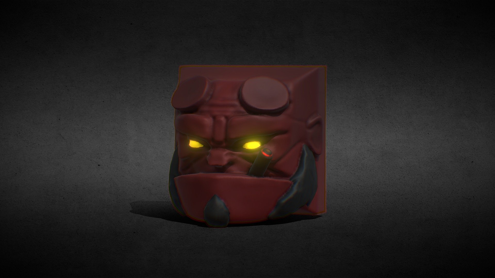 Hellboy Keycap 3d model