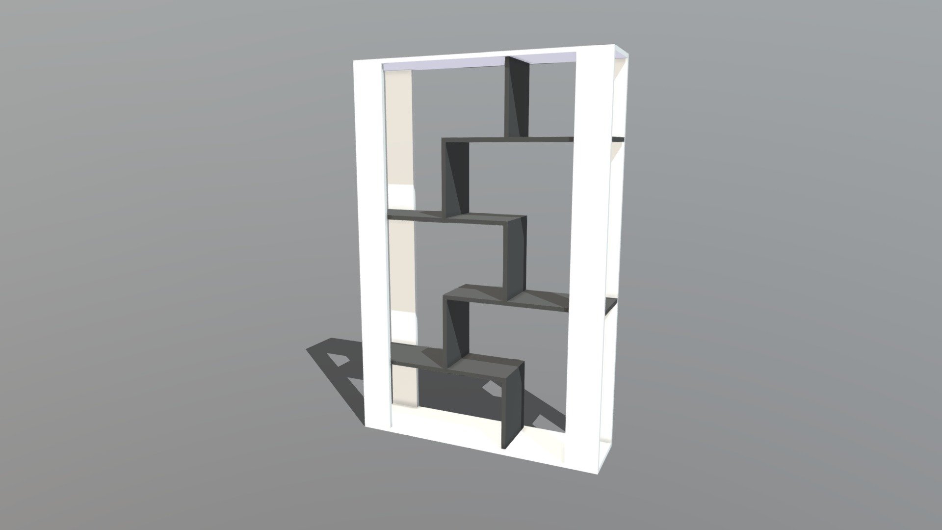 Rack Book Shelf 3d model