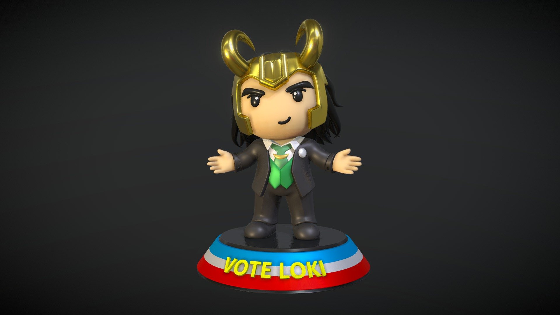 LOKI FOR PRESIDENT 3d model