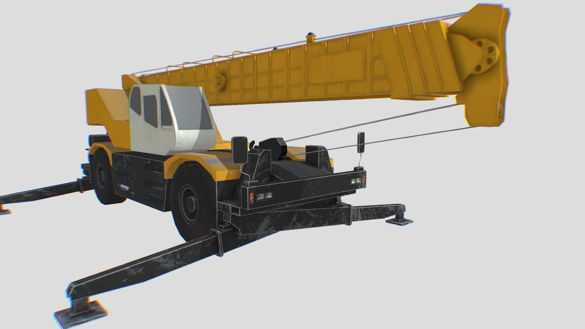 Truck-mounted Crane 3d model