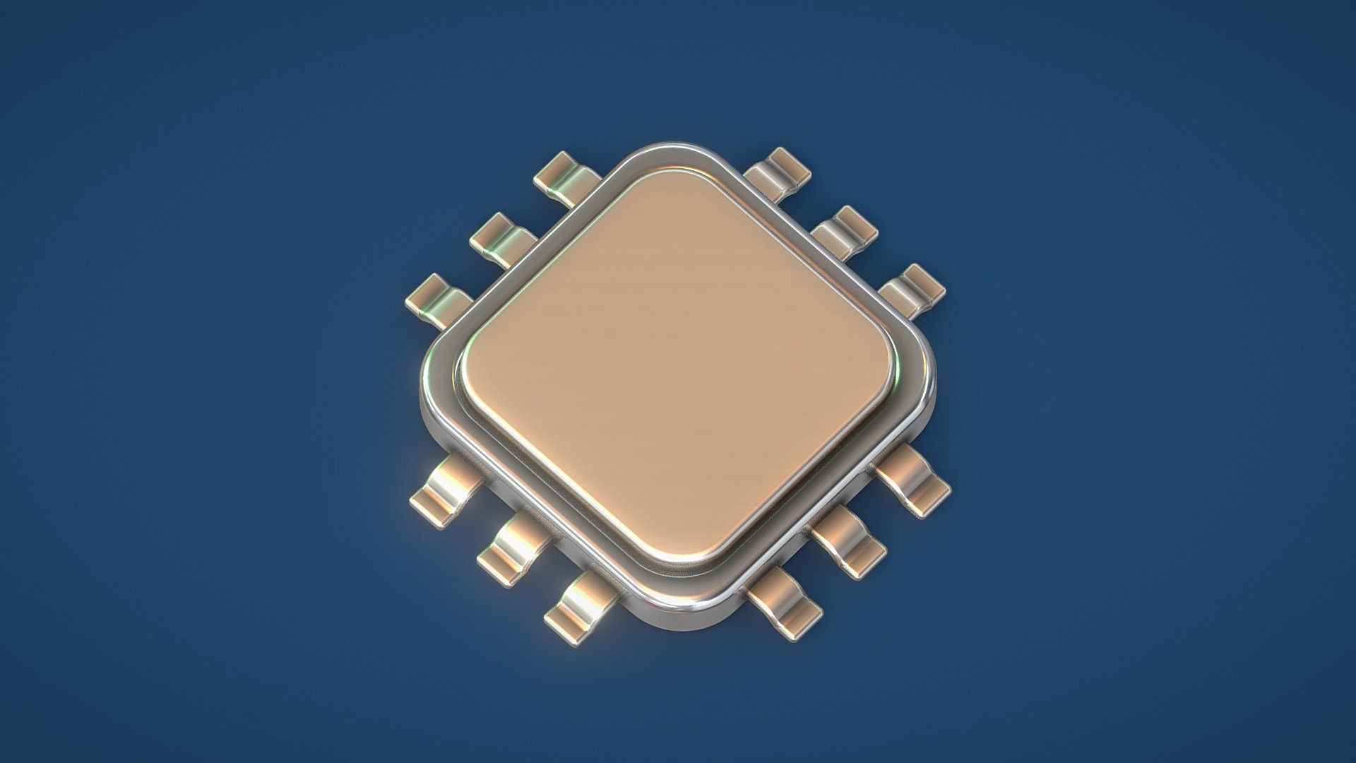 Processor CPU Chip 💻 3D 3d model