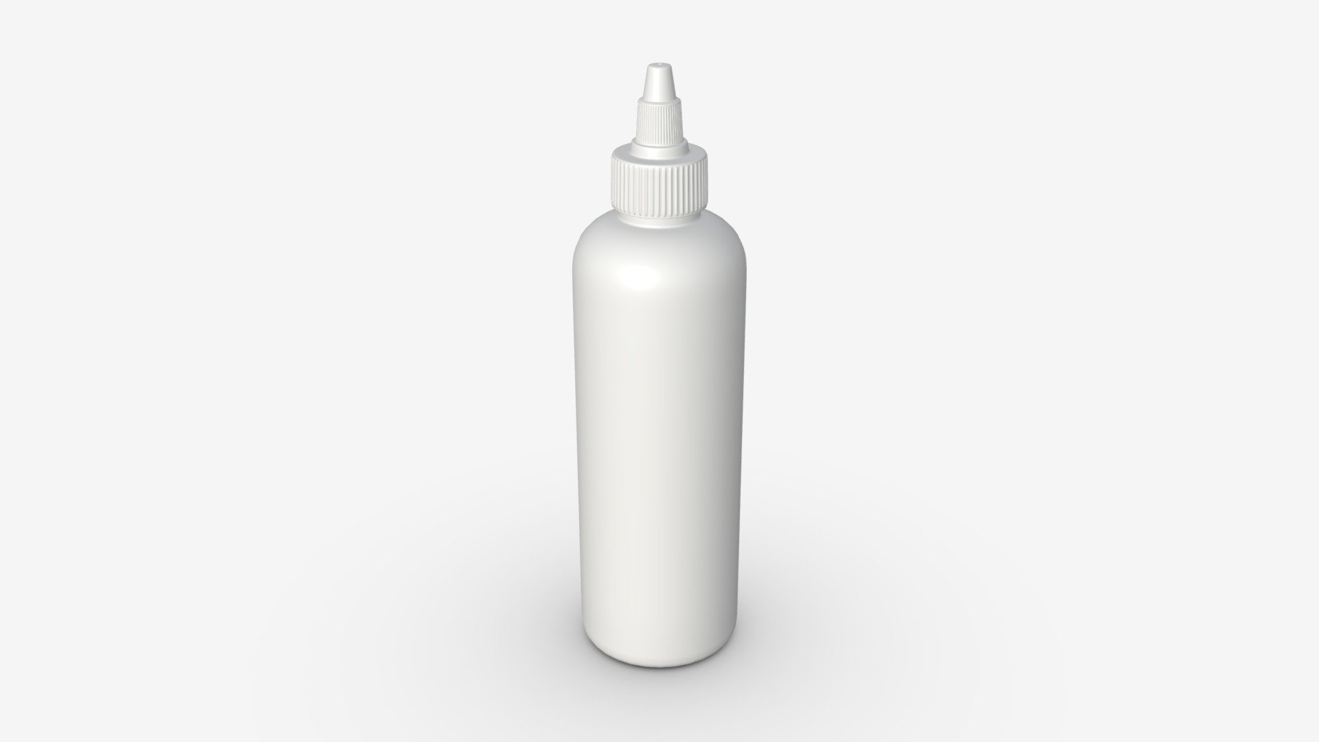 Plastic dropper bottle 3d model