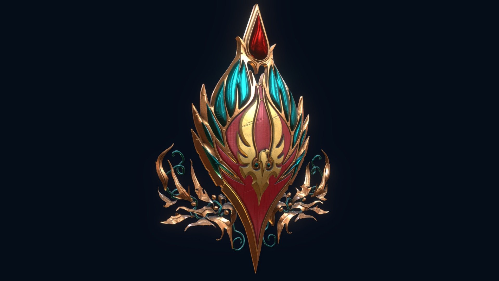 Blood Elf Crest 3d model