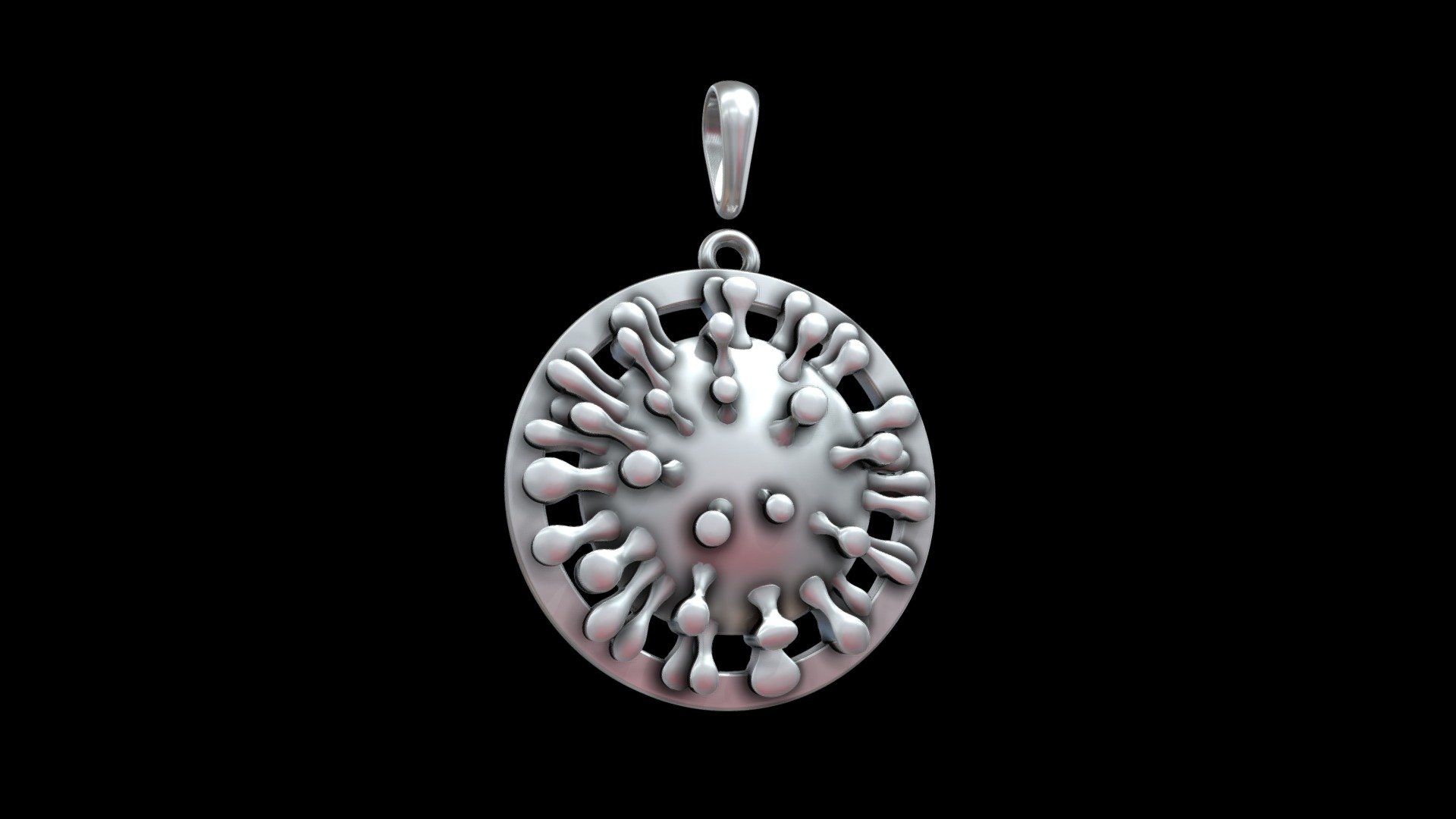 Pendant Covid Coronavirus 3d model