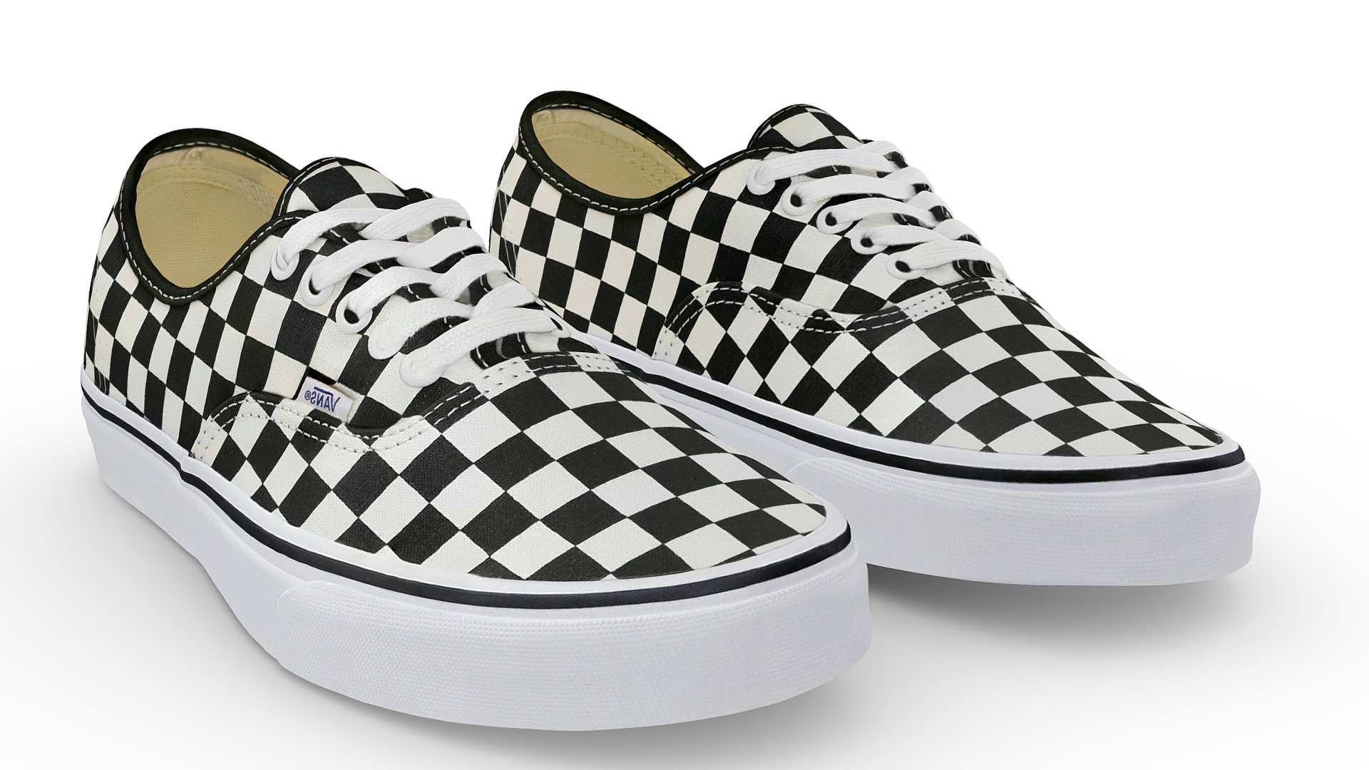 Vans Authentic Golden Coast Black White 3d model