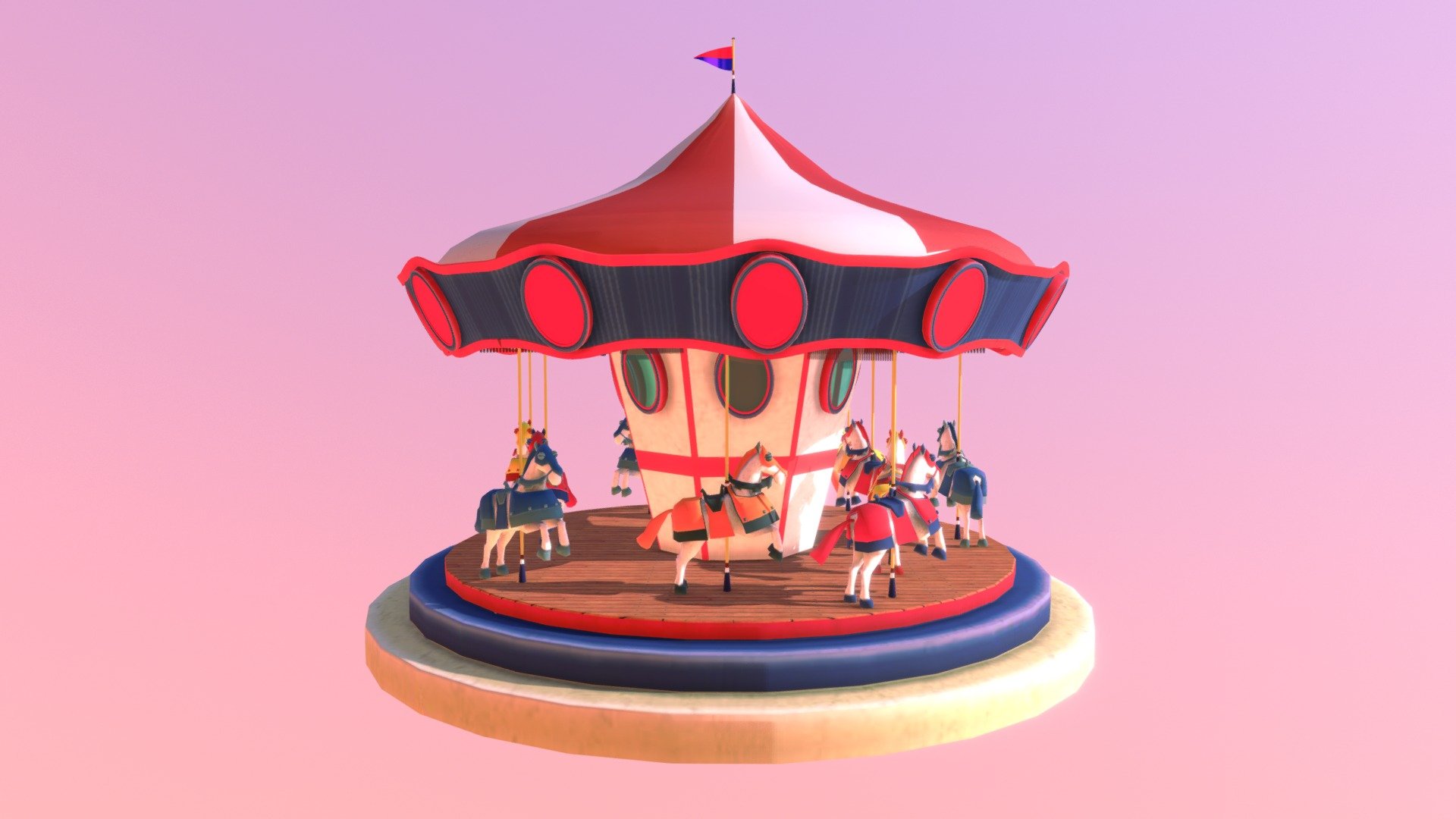 Merry Go Round 3d model